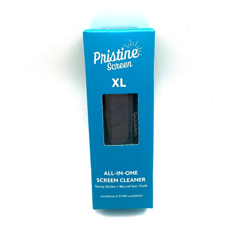 Pristine Screen X-Large All In One Screen Cleaner Spray & Cloth Black New